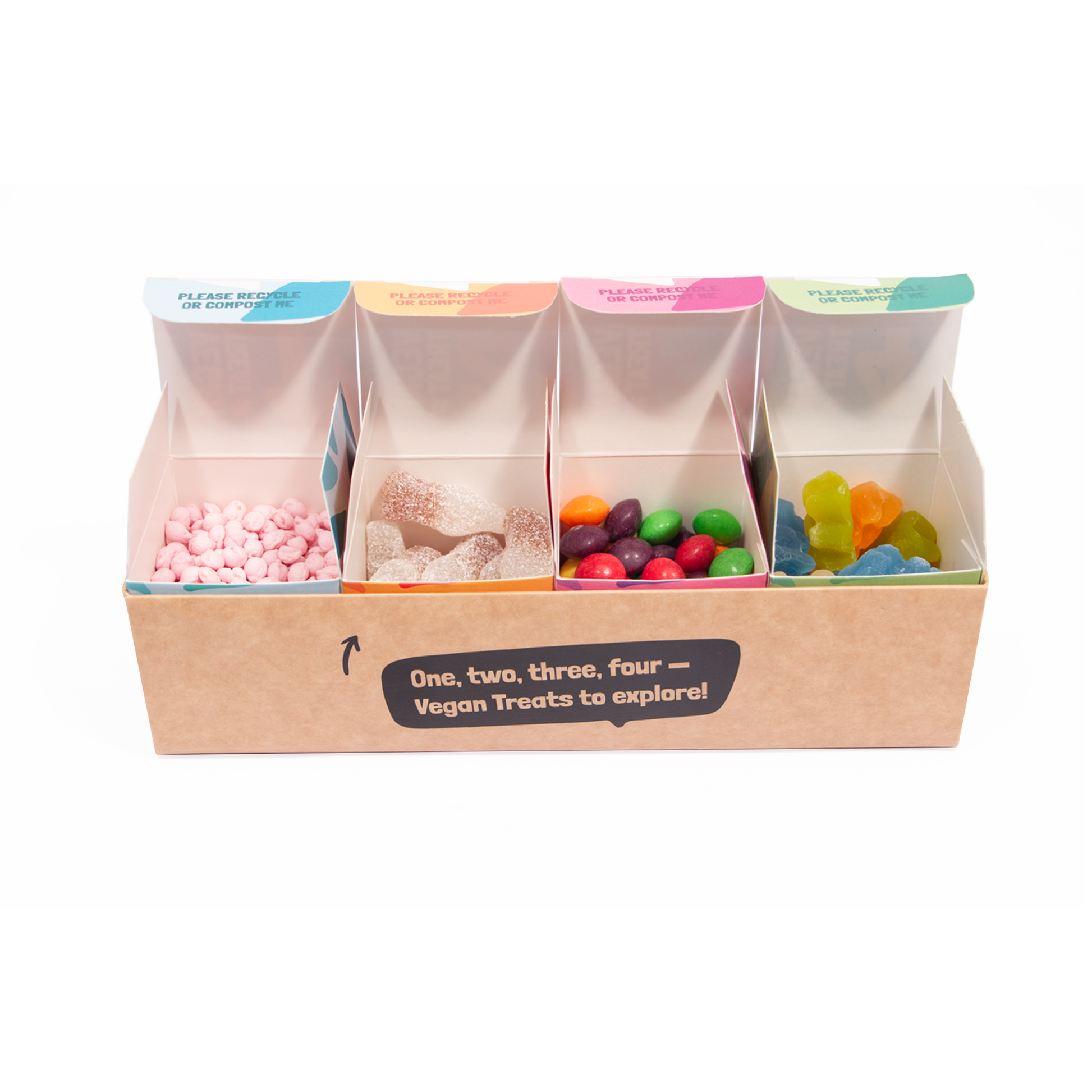 Eco Range - Eco Vegan Treat Pack - Custom Sweet Cubes Black and White London