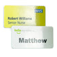 Antimicrobial Name Badges  Black and White London