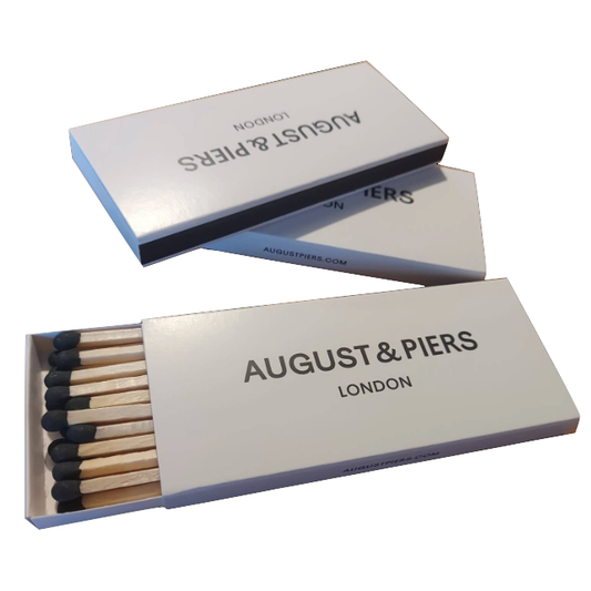Express Custom Printed Matchboxes Matches Black and White London