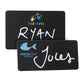 Reusable Bamboo Blackboard Name Badges Badges Black and White London