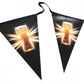 Traditional Paper Bunting  Black and White London