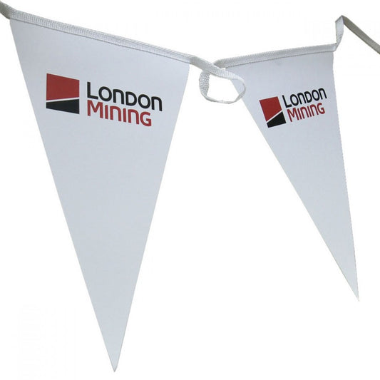 Temporary Synthetic Paper Promotional Bunting    
