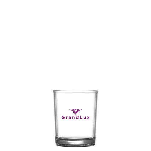 Reusable Plastic Rocks Glass (227ml/8oz) Tumblers Black and White London