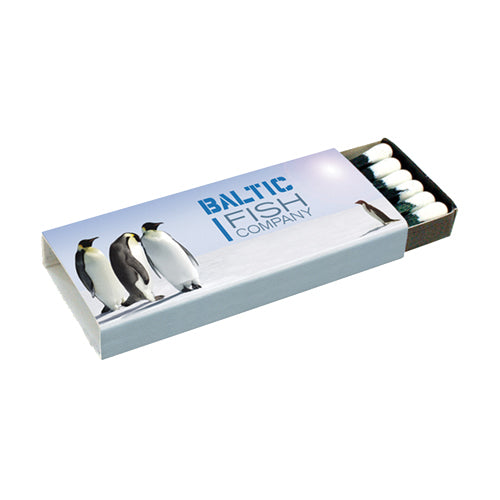 Branded Match Boxes - 10 Matches Matches Black and White London