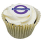 Frosted Cupcakes with Printed Iced Topper  Black and White London