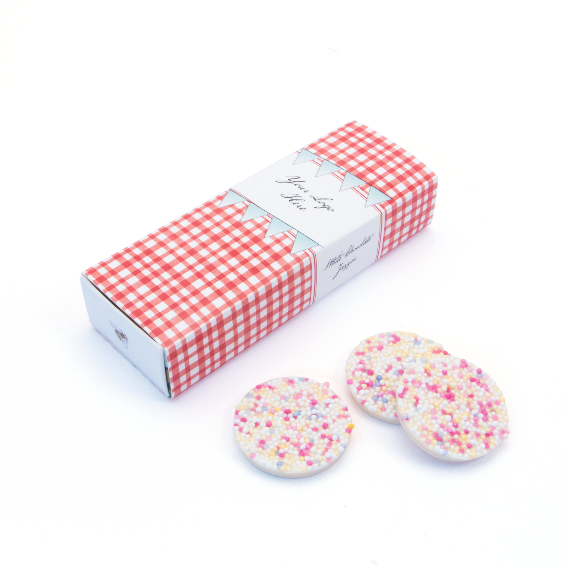 Summer Collection - Eco Matchbox - White Choc Jazzies Black and White London