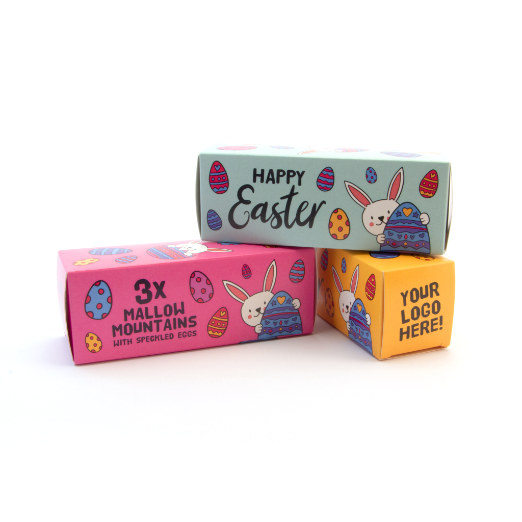Easter Eco Sliding Box with Mallow Mountain with Speckled Egg  Black and White London