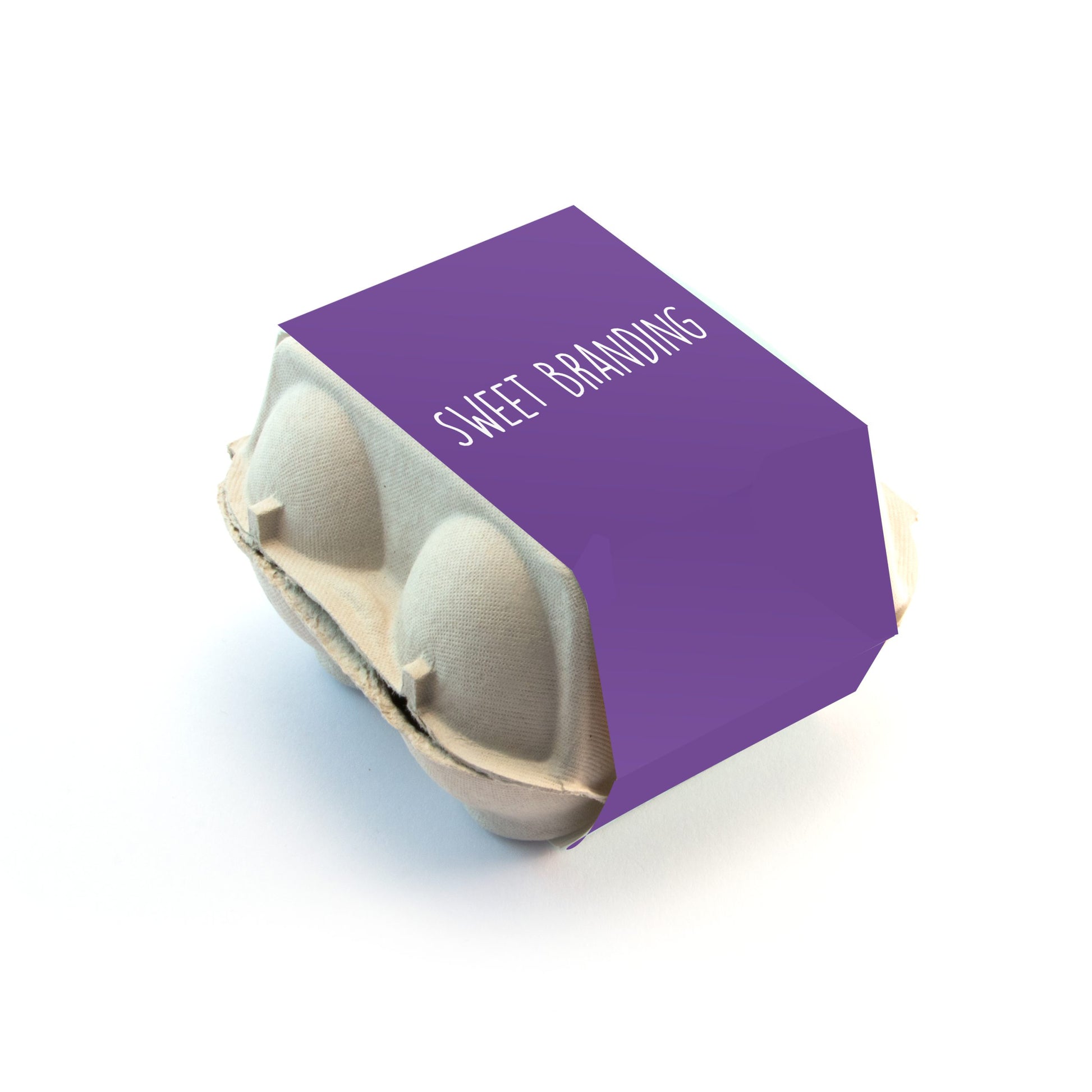 Eco Range - Egg Box - Hollow Chocolate Eggs Black and White London