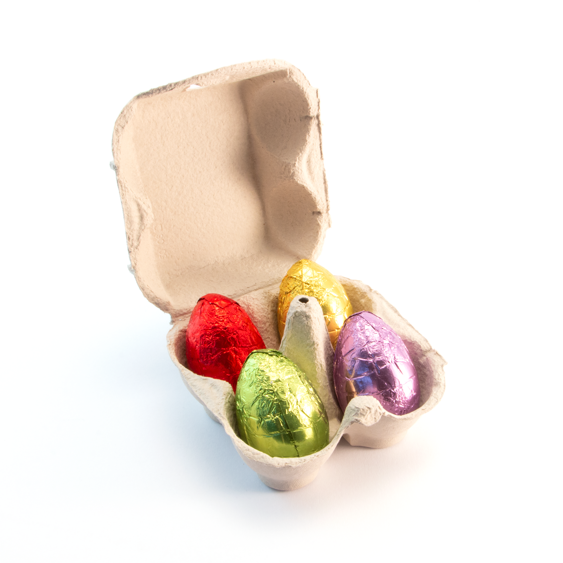 Eco Range - Egg Box - Hollow Chocolate Eggs Black and White London