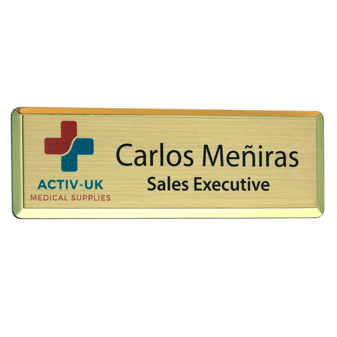 Excel Personalised Name Badges  Black and White London