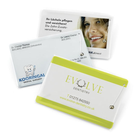 Dental Floss Credit Card printed 1-colour 2 side Health & Beauty Black and White London