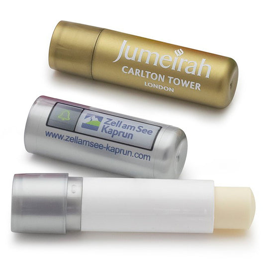Metallic Gold Polished Lip Balm Stick Health & Beauty Black and White London