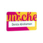 Gloss Finish Reusable Name Window Badges  Black and White London