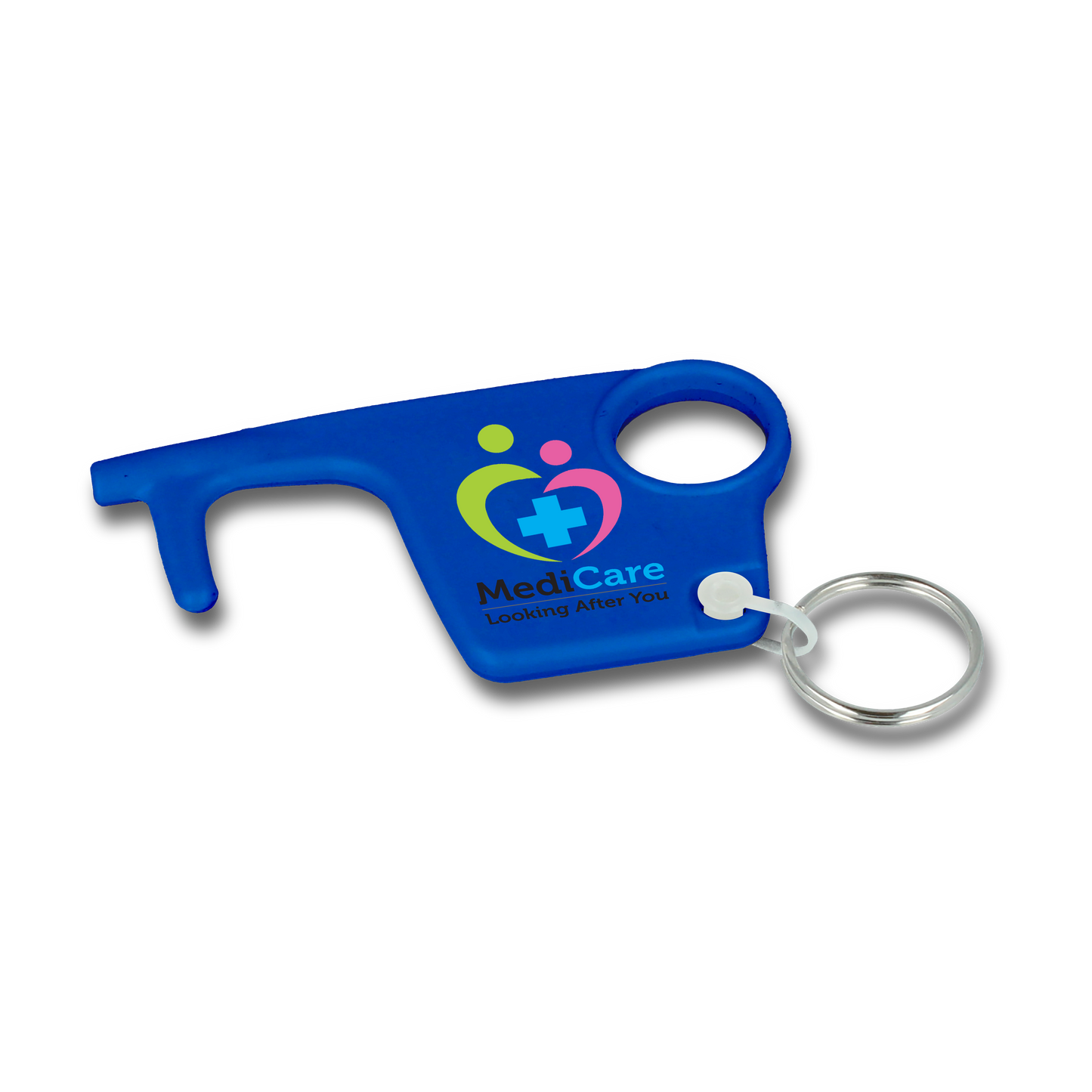 Recycled Hygiene Hook Keyring  Black and White London