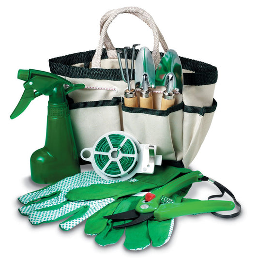 Set of 7 Garden Tools Gift Set  Black and White London
