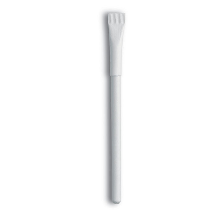 Recycled Paper Ball Pen in White  Black and White London