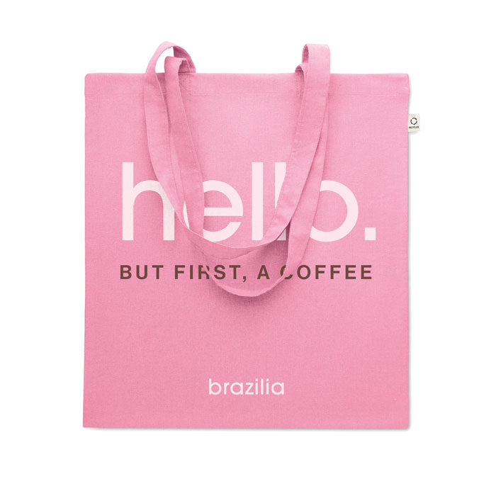 Recycled 5oz Cotton Tote Bag Black and White London®