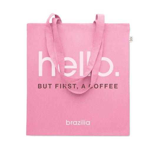 Recycled 5oz Cotton Tote Bag Black and White London®