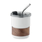 Recycled Stainless Steel Single Wall Tumbler 260ml Black and White London®