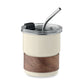 Recycled Stainless Steel Single Wall Tumbler 260ml Black and White London®
