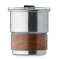 Recycled Stainless Steel Single Wall Tumbler 260ml Black and White London®