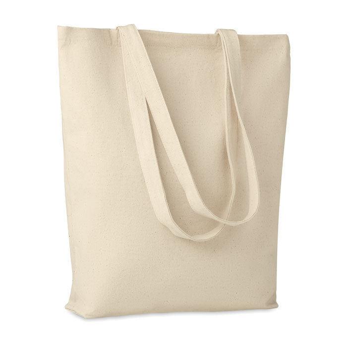12oz Premium Natural Cotton Canvas Tote Bag with Base Gusset Cotton & Jute Bags Black and White London