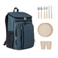 Outdoor Cooler Bag 600D RPET  Black and White London