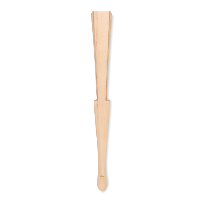 Printed Wooden Manual Spanish Hand Fan With Cork Fabric  Black and White London