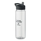 Recycled Straw Sports Bottle 650ml Black and White London®