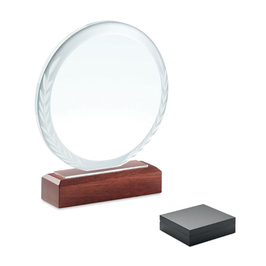 Round Award Plaque  Black and White London