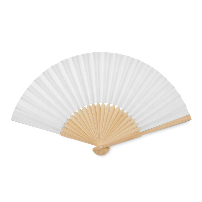 Manual Paper & Bamboo Hand Fan  Black and White London