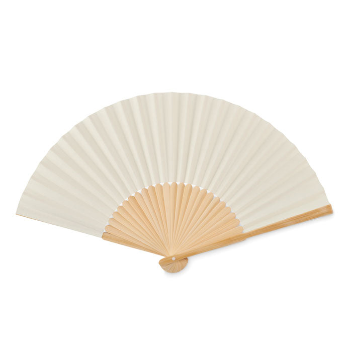 Manual Paper & Bamboo Hand Fan  Black and White London