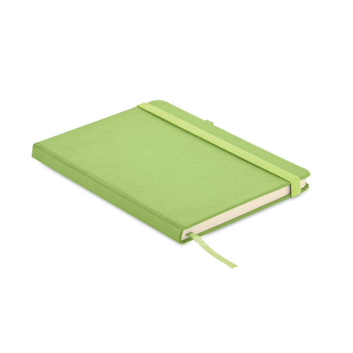 Recycled PU A5 Lined Notebook  Black and White London