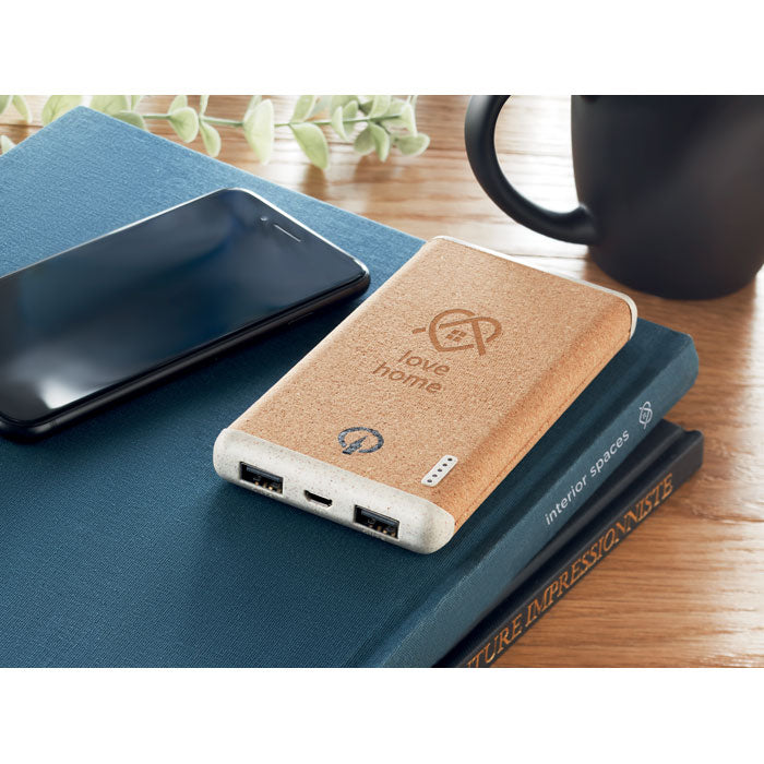 Ralia Wireless 10000 mAh Power Bank  Black and White London