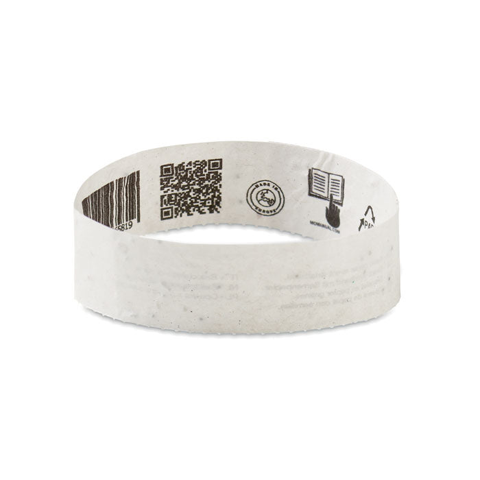Seed Paper Festival Wristbands  Black and White London