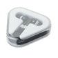 Earphones In Triangular Case Earphones & Headphones Black and White London