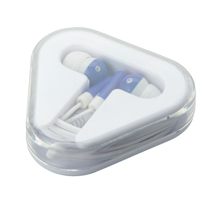 Earphones In Triangular Case Earphones & Headphones Black and White London
