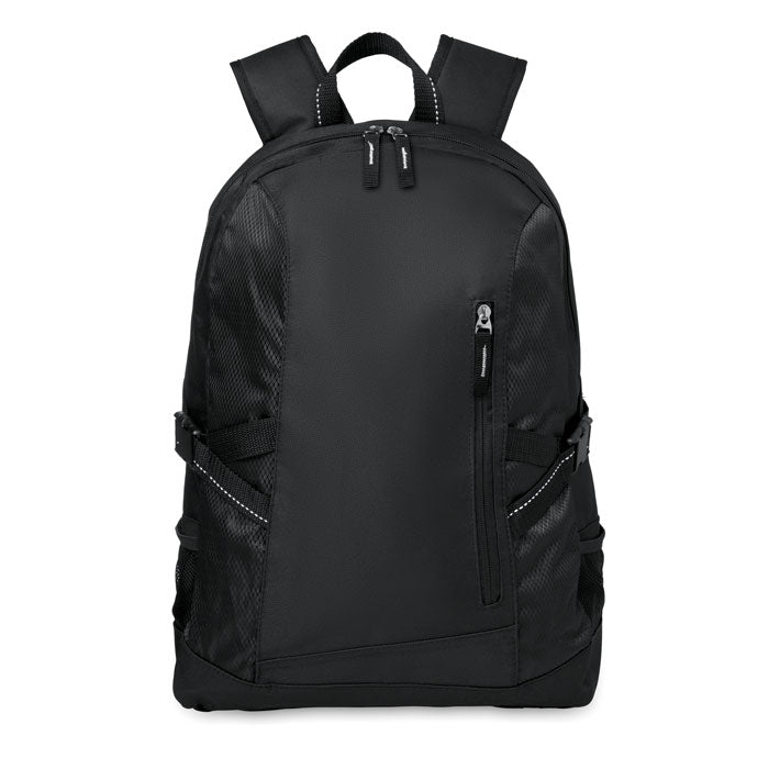 Polyester Computer Backpack  Black and White London