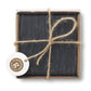 Slate Coasters  Black and White London