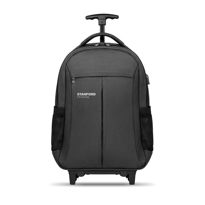 Trolley Backpack In 360D  Black and White London