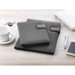 A4 Folder With Power Bank  Black and White London
