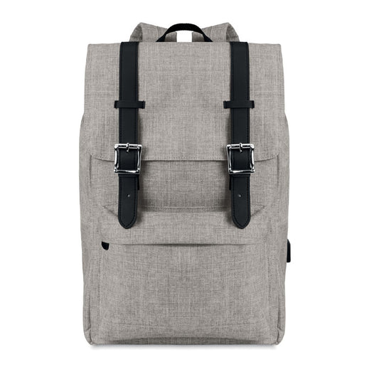 Business Laptop Backpack with USB Charging Cable Backpacks & Rucksacks Black and White London