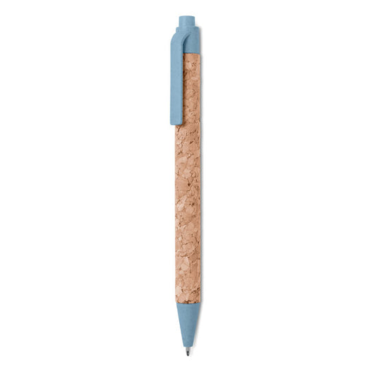 Cork/Wheat Straw/ABS Ball Pen  Black and White London