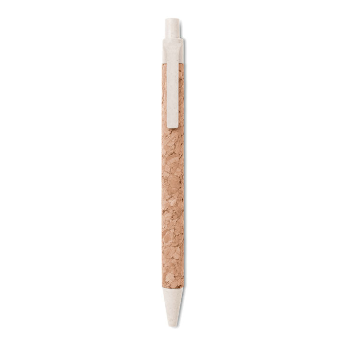 Cork/Wheat Straw/ABS Ball Pen  Black and White London