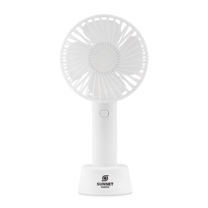 Rechargeable Portable Hand Fan with Desk Stand