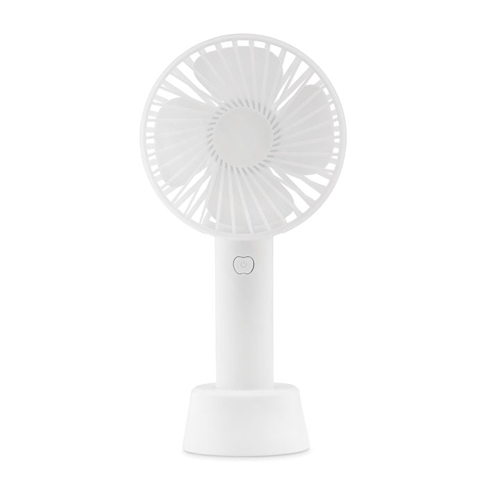 Rechargeable USB Desk Fan with Stand  Black and White London