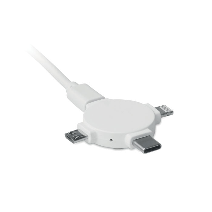 3 In 1 Charging Cable Adapter  Black and White London