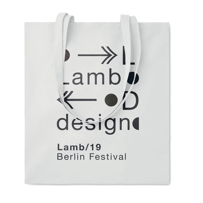 180gsm Coloured Cotton Tote Bag Black and White London®