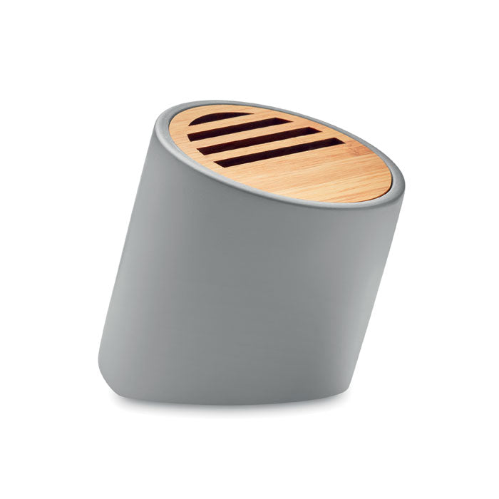 Engraved Stone & Bamboo Wireless Speaker Speakers Black and White London