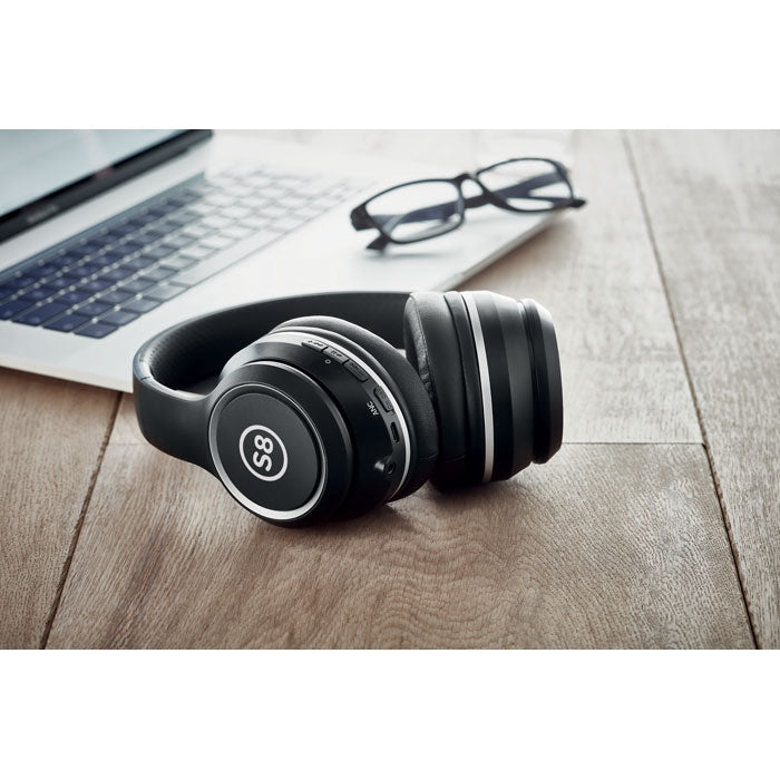 ANC Noise Cancelling Headphones  Black and White London